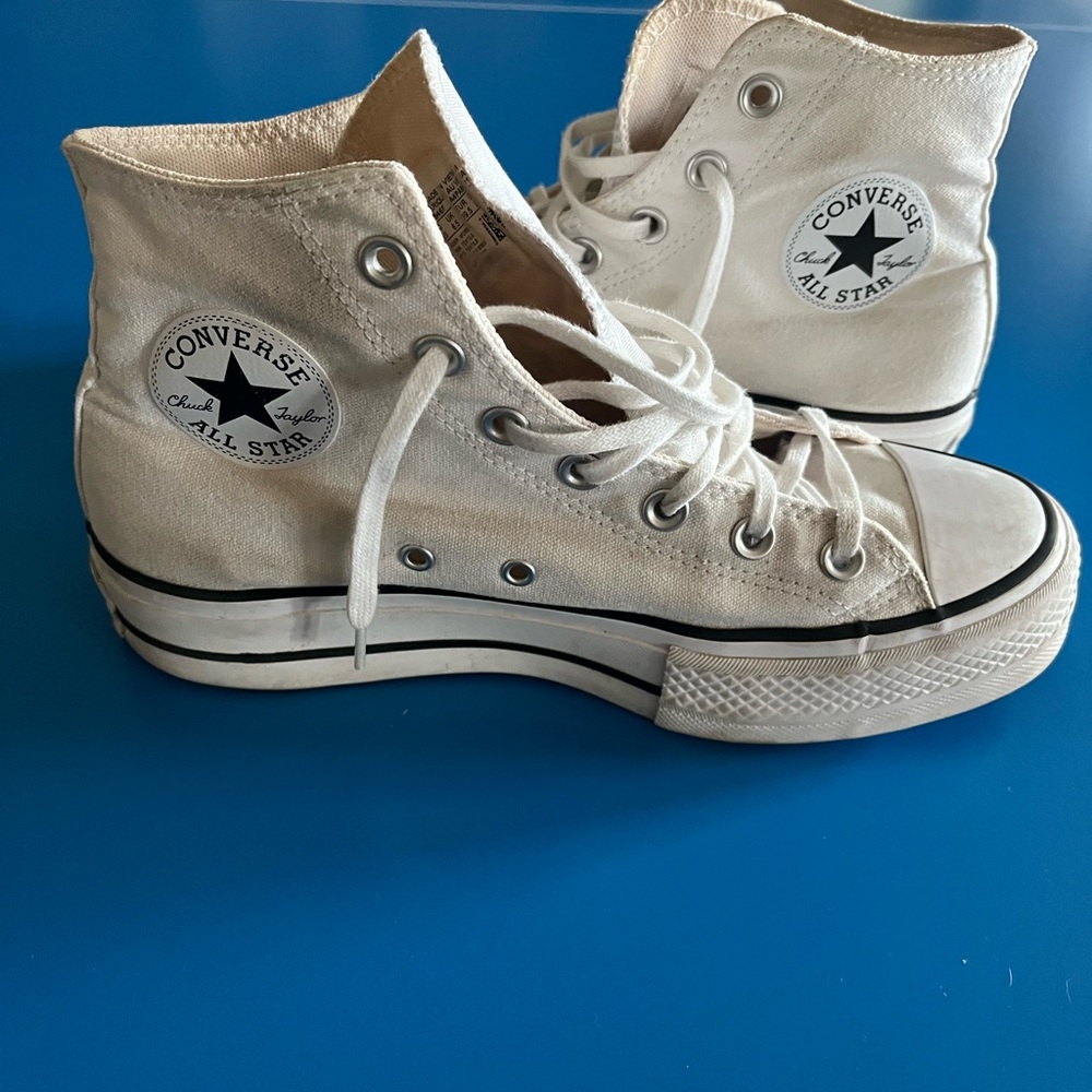 Converse White chuck taylor all star platform High Tops